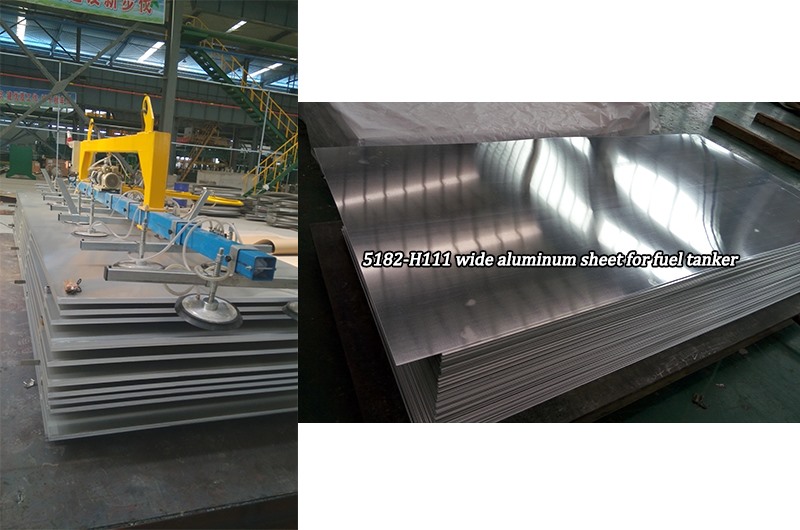 5182-H111 wide aluminum sheet for fuel tanker